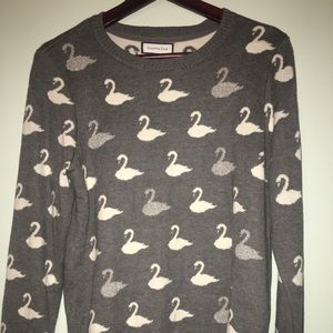 Charter club swan knit sweater